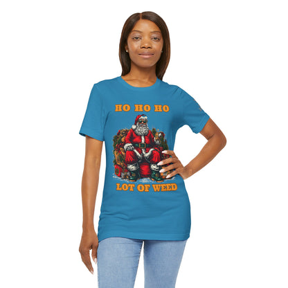 Ho Ho Ho Lot Of Weed Premium Cannabis Christmas T-Shirt
