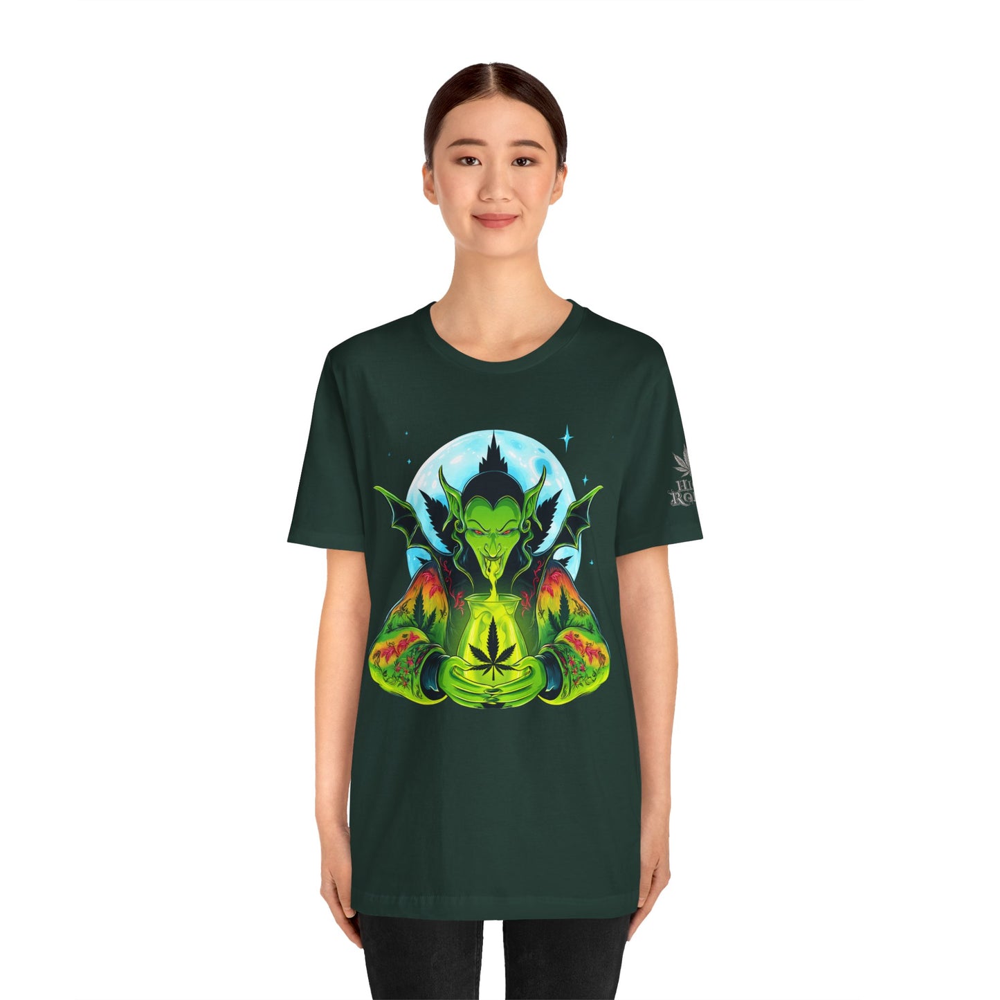 Mystic Dragon Guardian Cannabis Meditation T-Shirt - Premium Psychedelic 420 Apparel