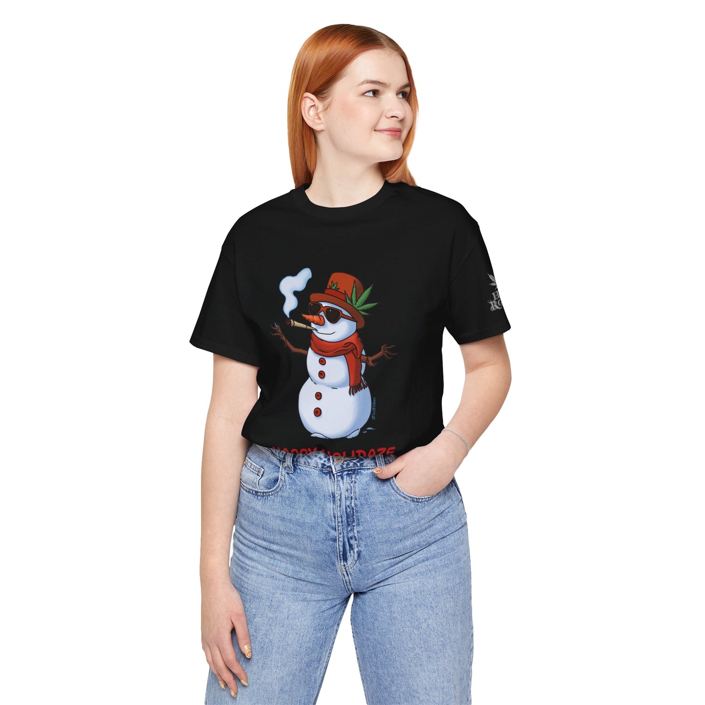 Happy Holidaze Premium Cannabis Christmas T-Shirt