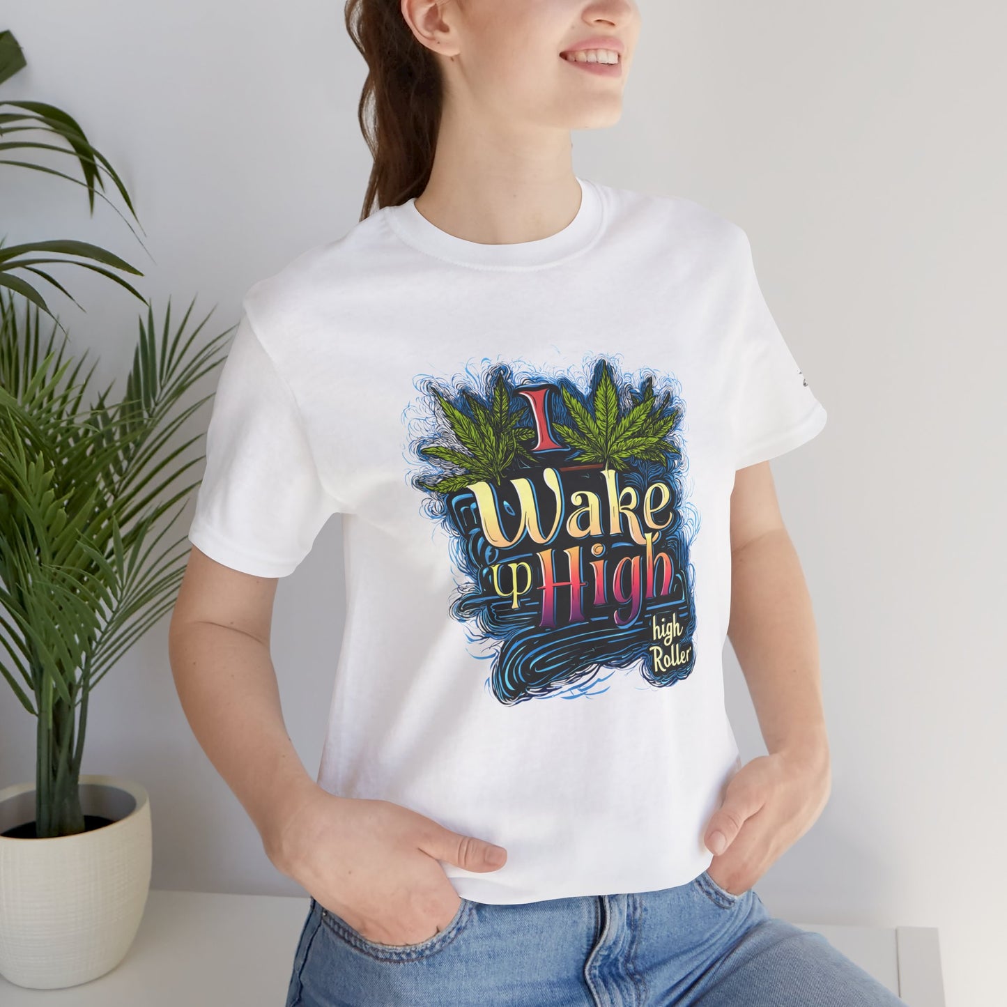 Wake Up High™ | Premium Cannabis Art Tee - Limited Edition | High Roller