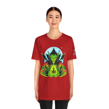 Mystic Dragon Guardian Cannabis Meditation T-Shirt - Premium Psychedelic 420 Apparel