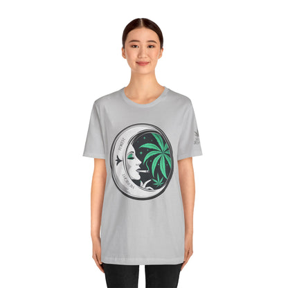 Toker Girl Coin Tee - Vintage Cannabis Portrait Art Design | High Roller