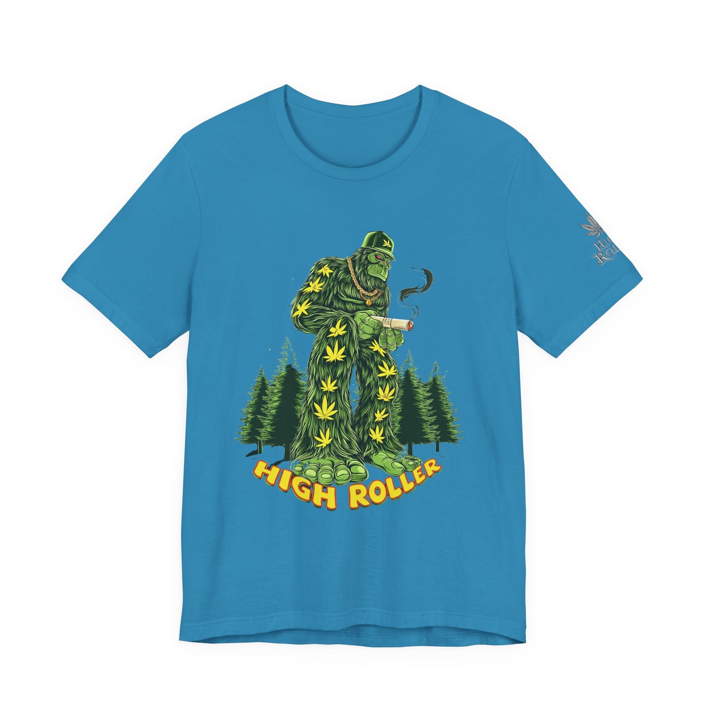 Cannabis Sasquatch Forest King T-Shirt - Premium Bigfoot 420 Lifestyle Apparel"
