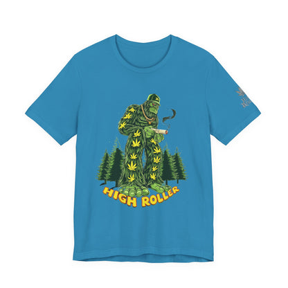 Cannabis Sasquatch Forest King T-Shirt - Premium Bigfoot 420 Lifestyle Apparel"
