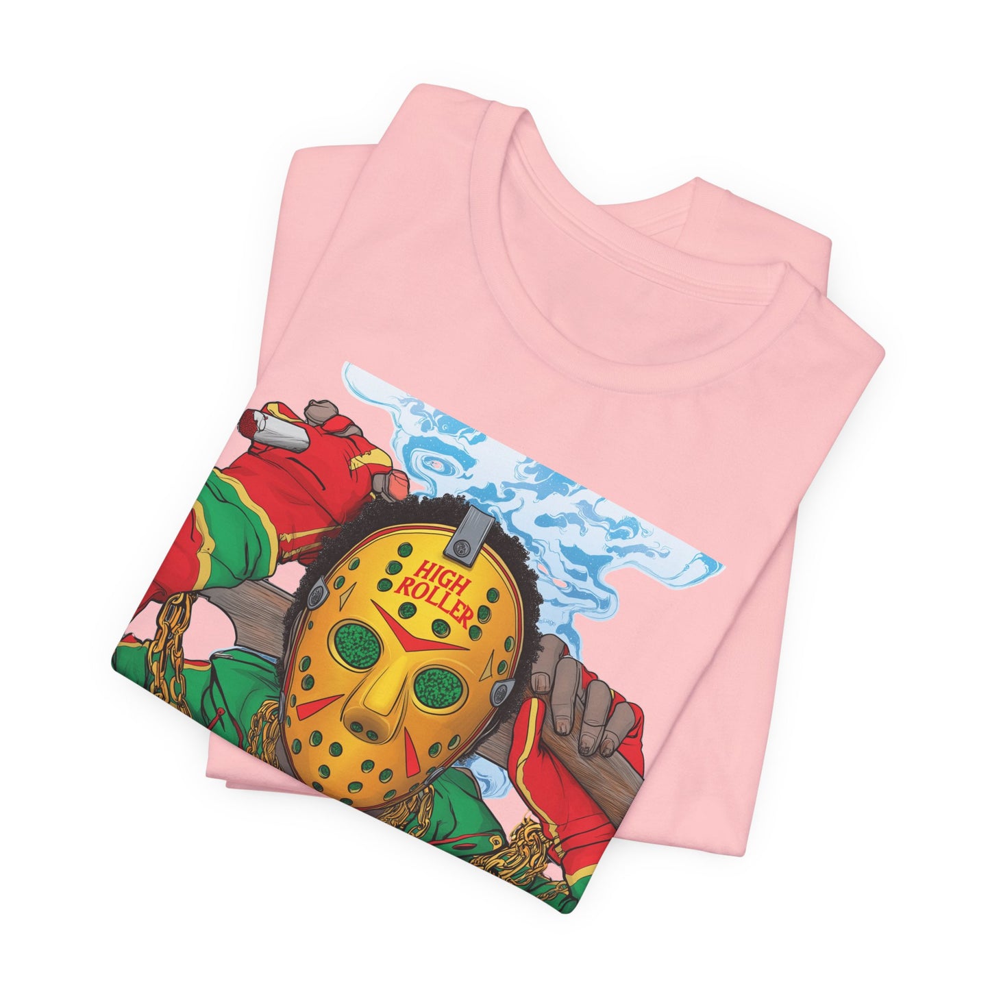 Horror Icon HIGH ROLLER T-Shirt - Premium Cannabis Slasher Culture Apparel"