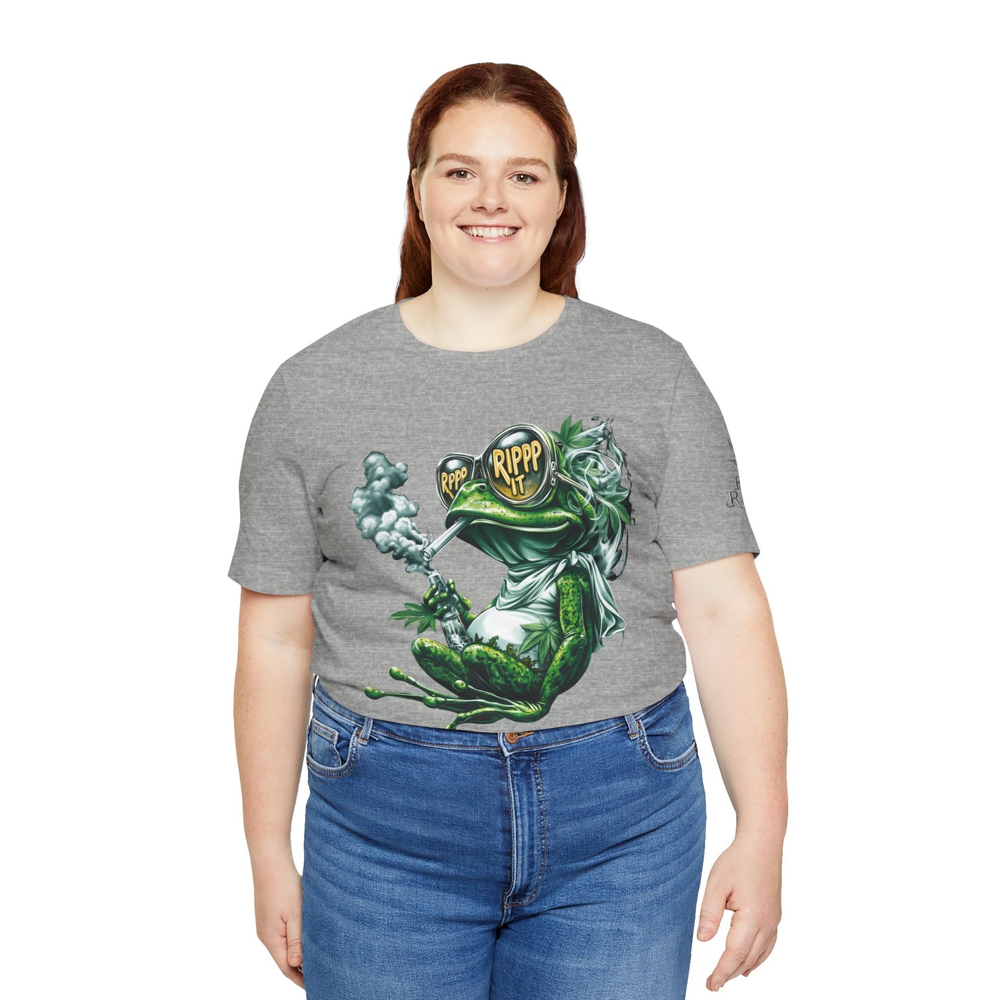 RIPPP IT Cosmic Frog Tee - Premium Airlume Cotton Cannabis Culture Streetwear