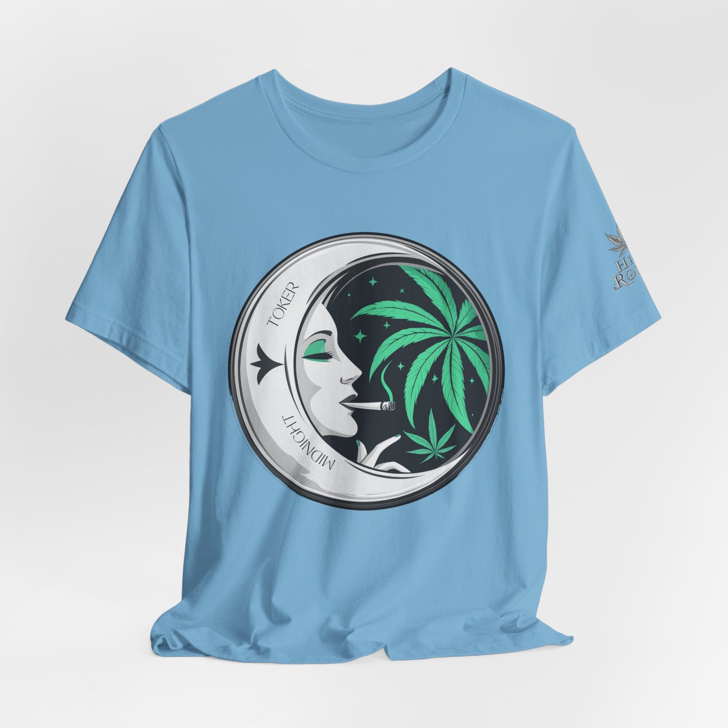 Toker Girl Coin Tee - Vintage Cannabis Portrait Art Design | High Roller