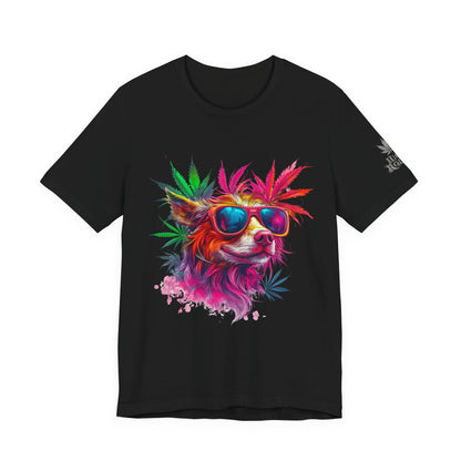 PSYCHEDELIC CANNABIS DOG™ | PREMIUM TRIPPY ART TEE