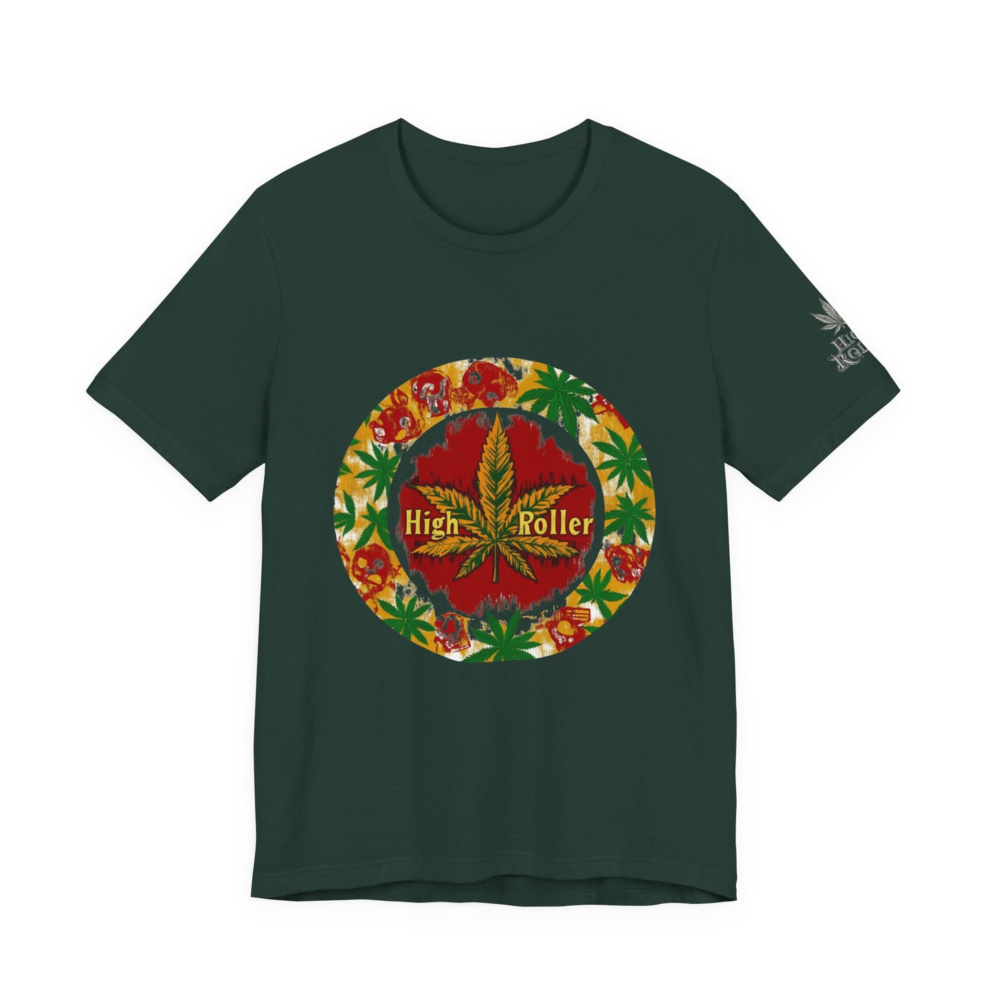 Latino Sol Tee - Premium Airlume Cotton Cannabis Culture Latin Folk Art Design