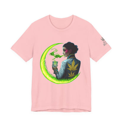 Cannabis Queen Commander T-Shirt - Premium Afrofuturistic 420 Lifestyle Apparel"