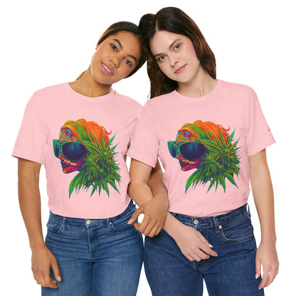 Neon Dreams Tee - Premium Airlume Cotton Cannabis Culture Psychedelic Profile Art
