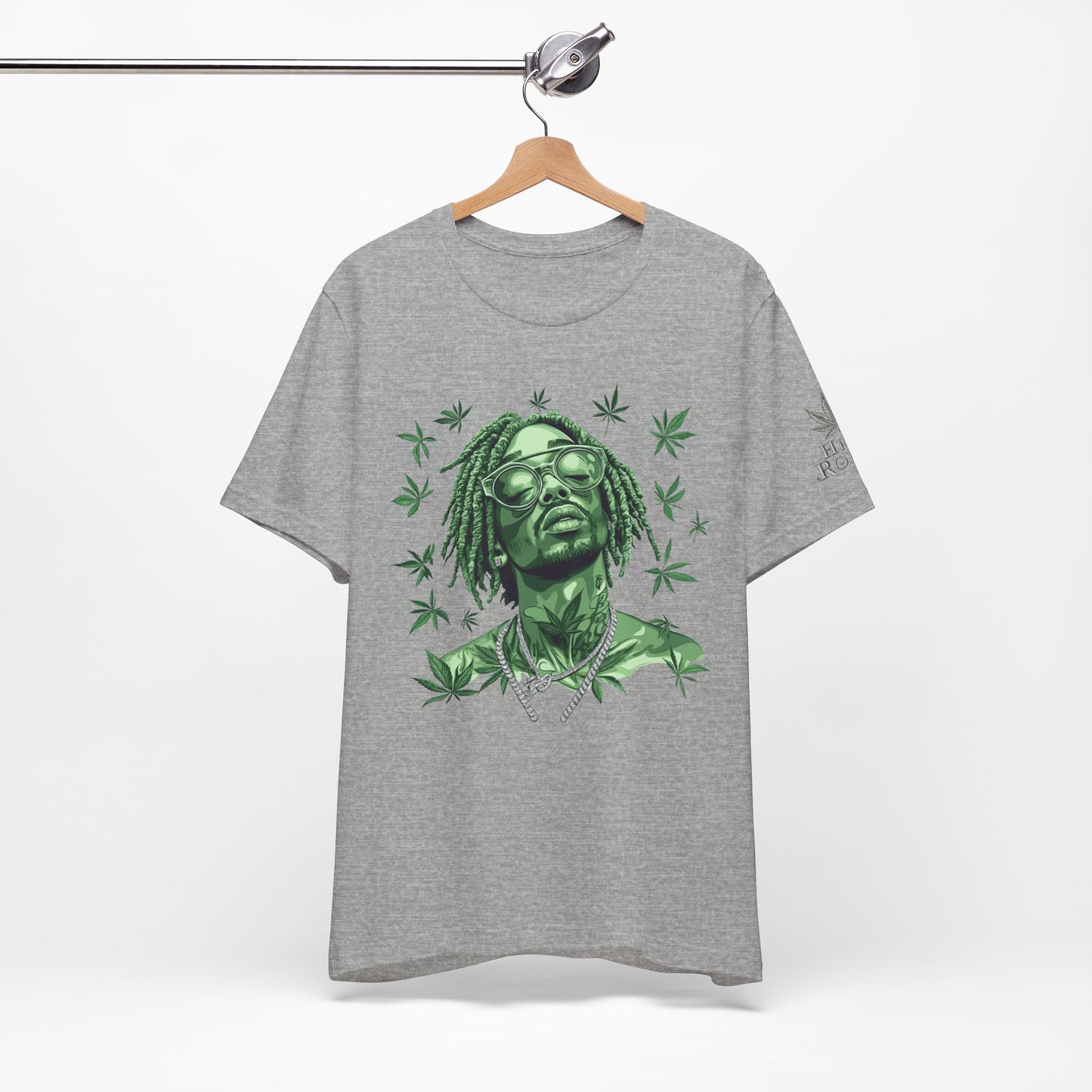 Elevated Vision Green Dream Tee - Premium Airlume Cotton Cannabis Culture Art