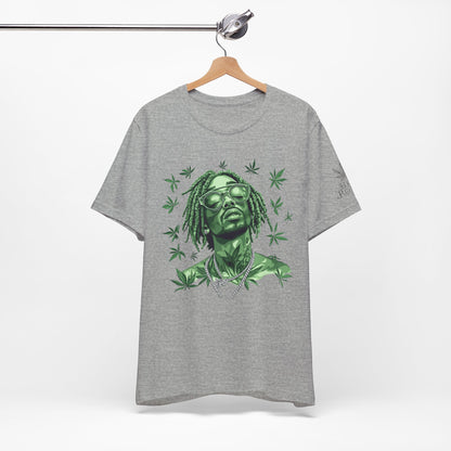 Elevated Vision Green Dream Tee - Premium Airlume Cotton Cannabis Culture Art