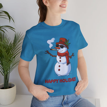 Happy Holidaze Premium Cannabis Christmas T-Shirt
