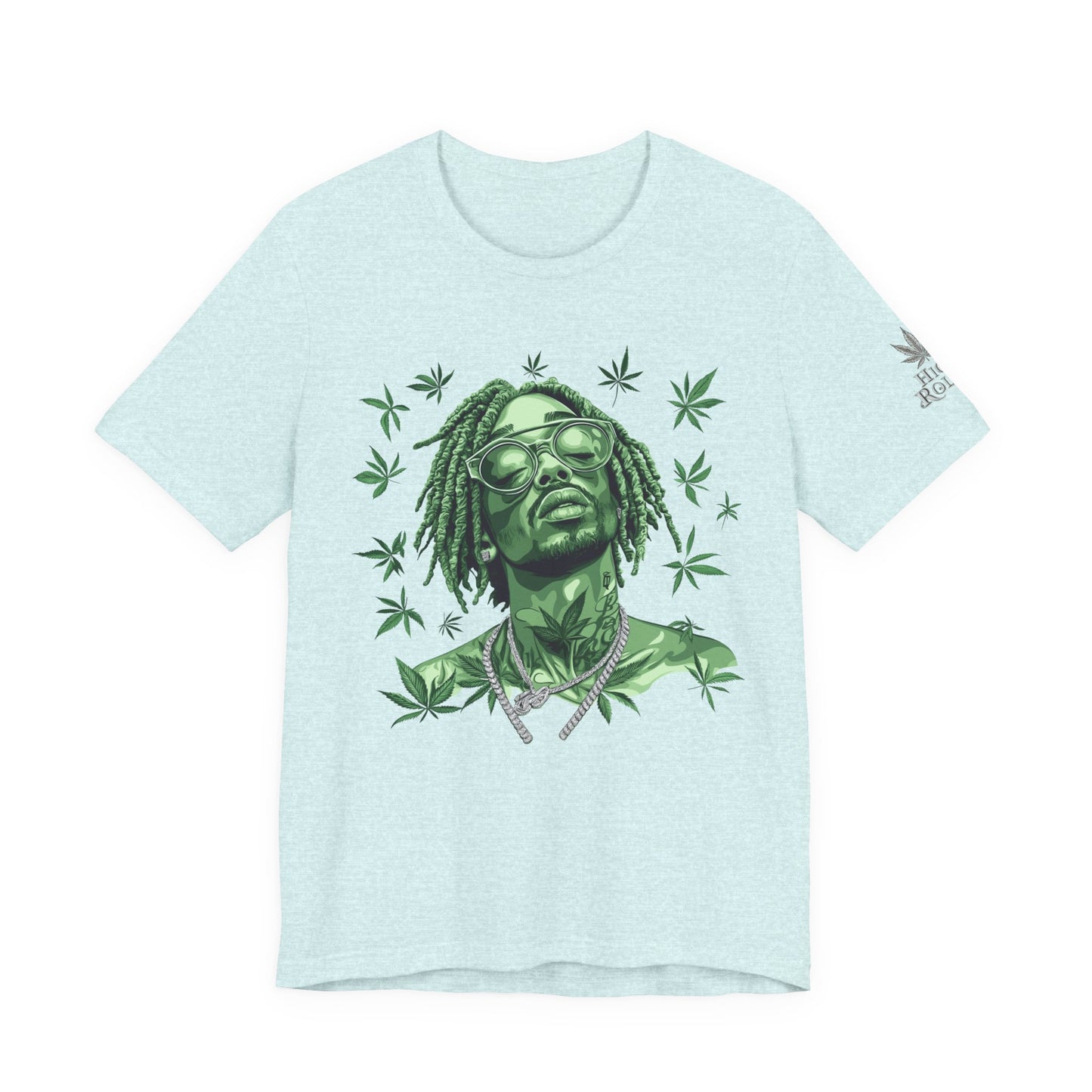 Elevated Vision Green Dream Tee - Premium Airlume Cotton Cannabis Culture Art