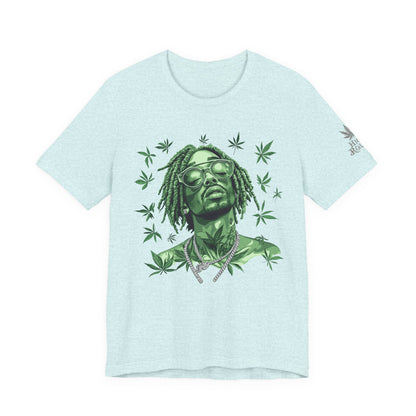 Elevated Vision Green Dream Tee - Premium Airlume Cotton Cannabis Culture Art