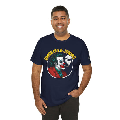 Smoking & Joking T-Shirt - Premium Airlume Cotton Cannabis Villain Pop Art Tee