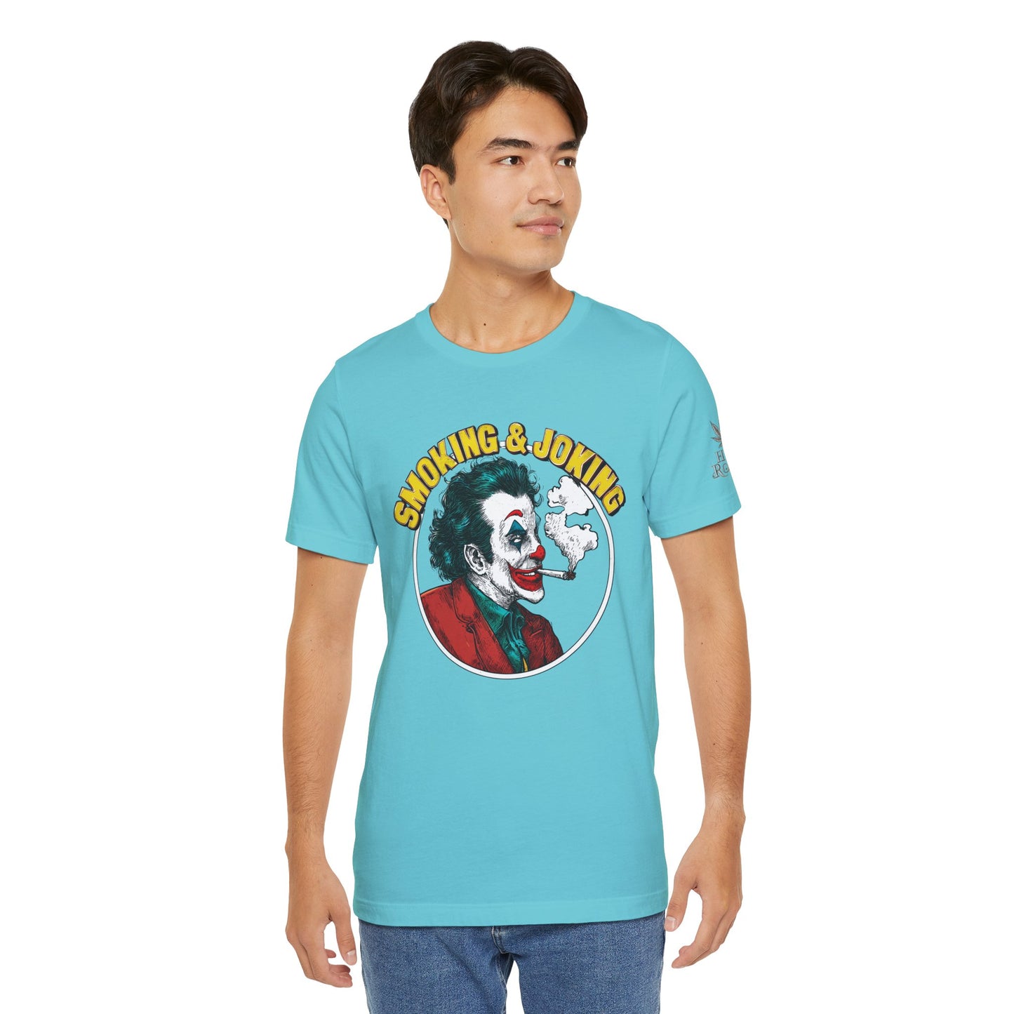 Smoking & Joking T-Shirt - Premium Airlume Cotton Cannabis Villain Pop Art Tee