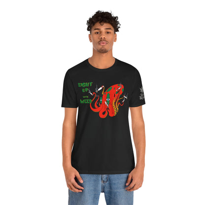 Eight Up Octopus Tee - Premium Airlume Cotton Cannabis Culture Streetwear