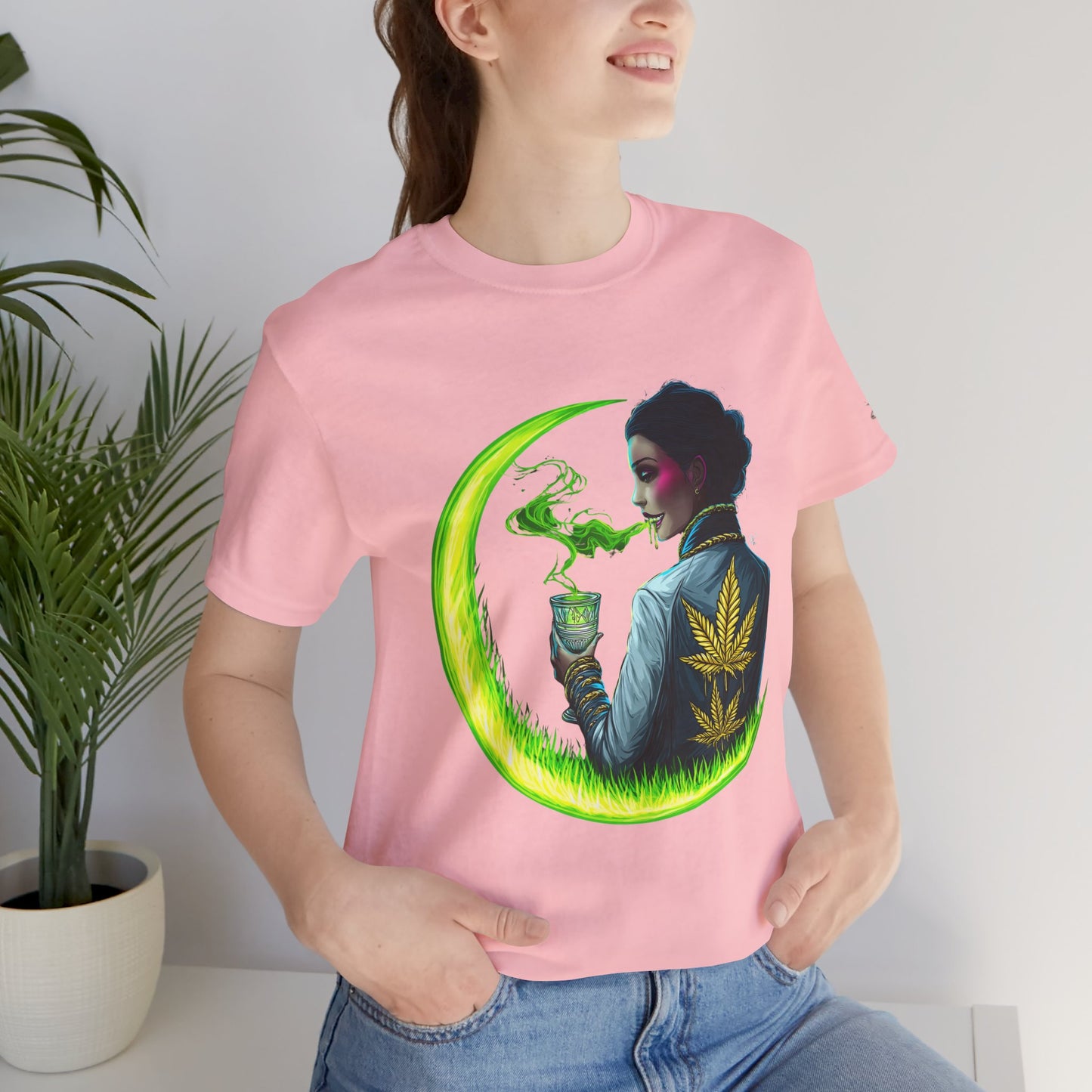 Cannabis Queen Commander T-Shirt - Premium Afrofuturistic 420 Lifestyle Apparel"