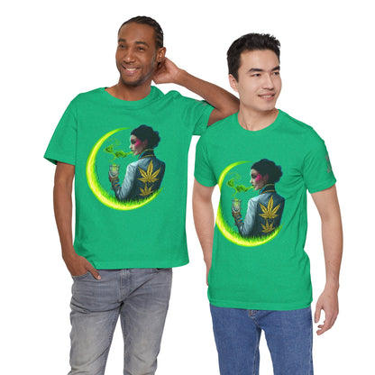 Cannabis Queen Commander T-Shirt - Premium Afrofuturistic 420 Lifestyle Apparel"