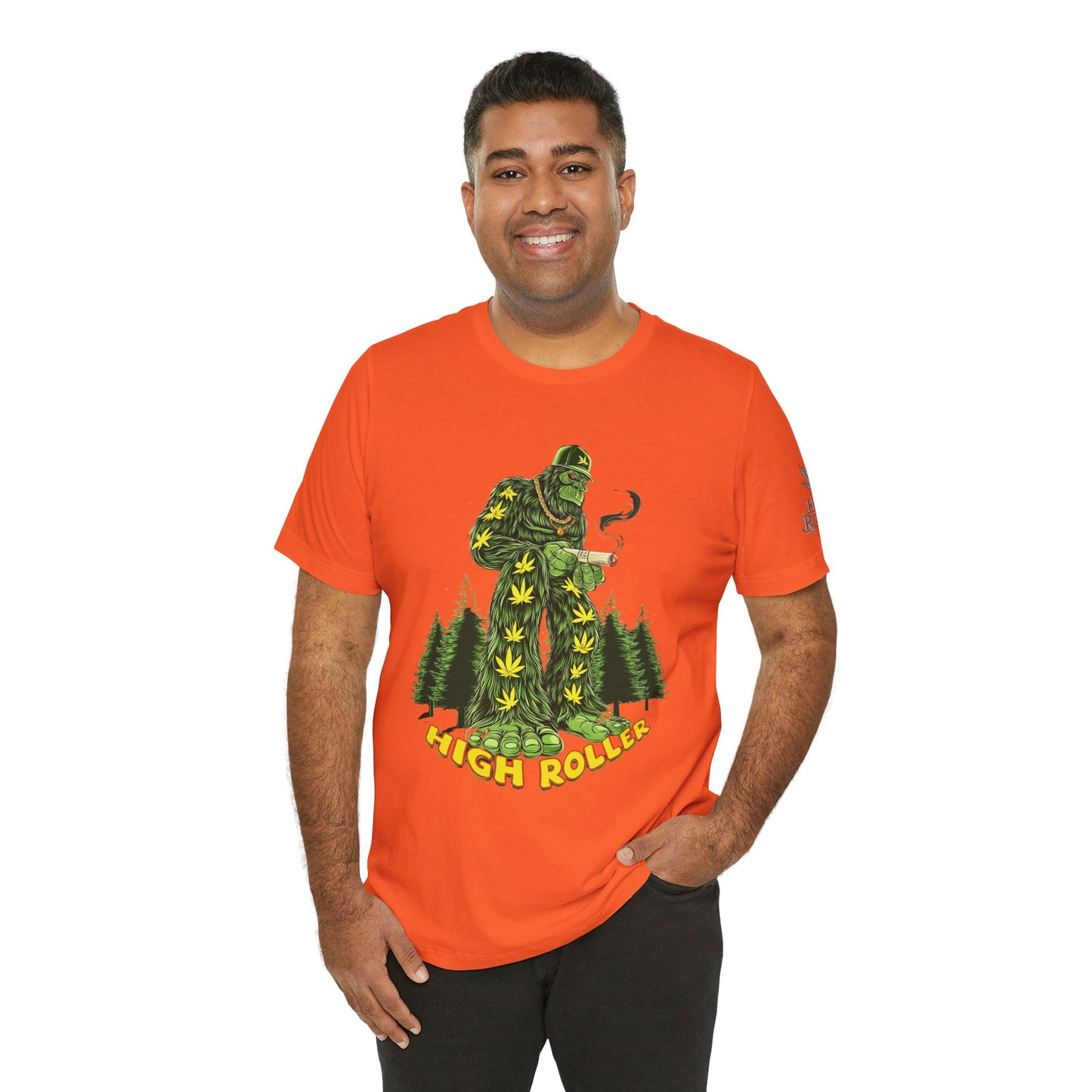 Cannabis Sasquatch Forest King T-Shirt - Premium Bigfoot 420 Lifestyle Apparel"