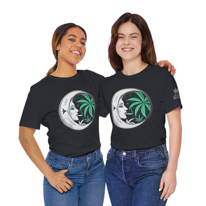 Toker Girl Coin Tee - Vintage Cannabis Portrait Art Design | High Roller
