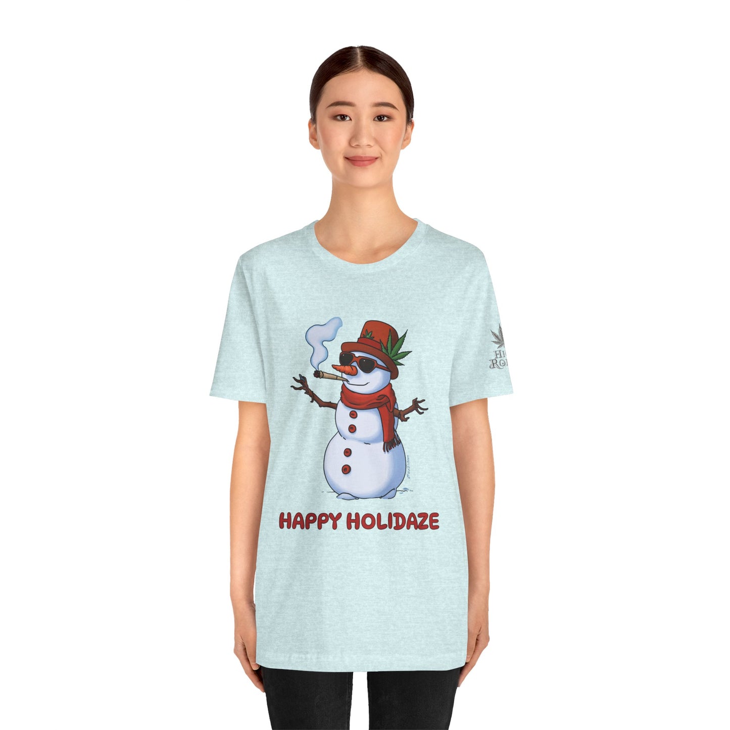 Happy Holidaze Premium Cannabis Christmas T-Shirt