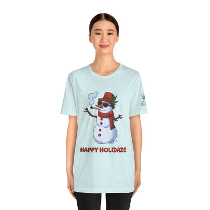 Happy Holidaze Premium Cannabis Christmas T-Shirt