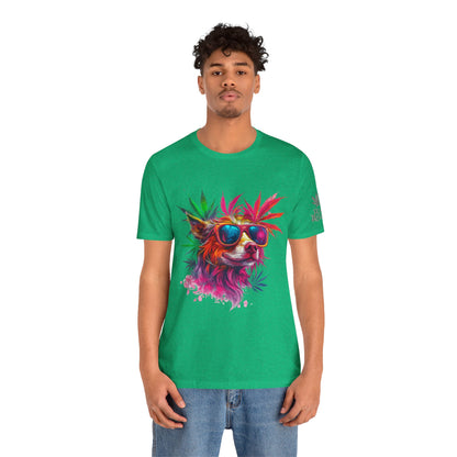 PSYCHEDELIC CANNABIS DOG™ | PREMIUM TRIPPY ART TEE