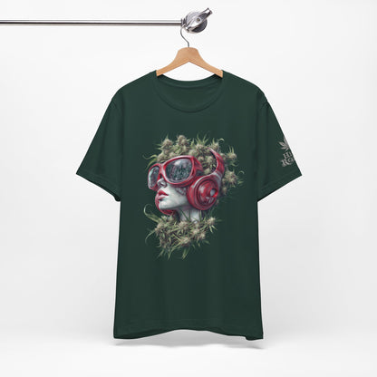CANNABIS GODDESS TECH™ | PREMIUM FUTURISTIC ART TEE
