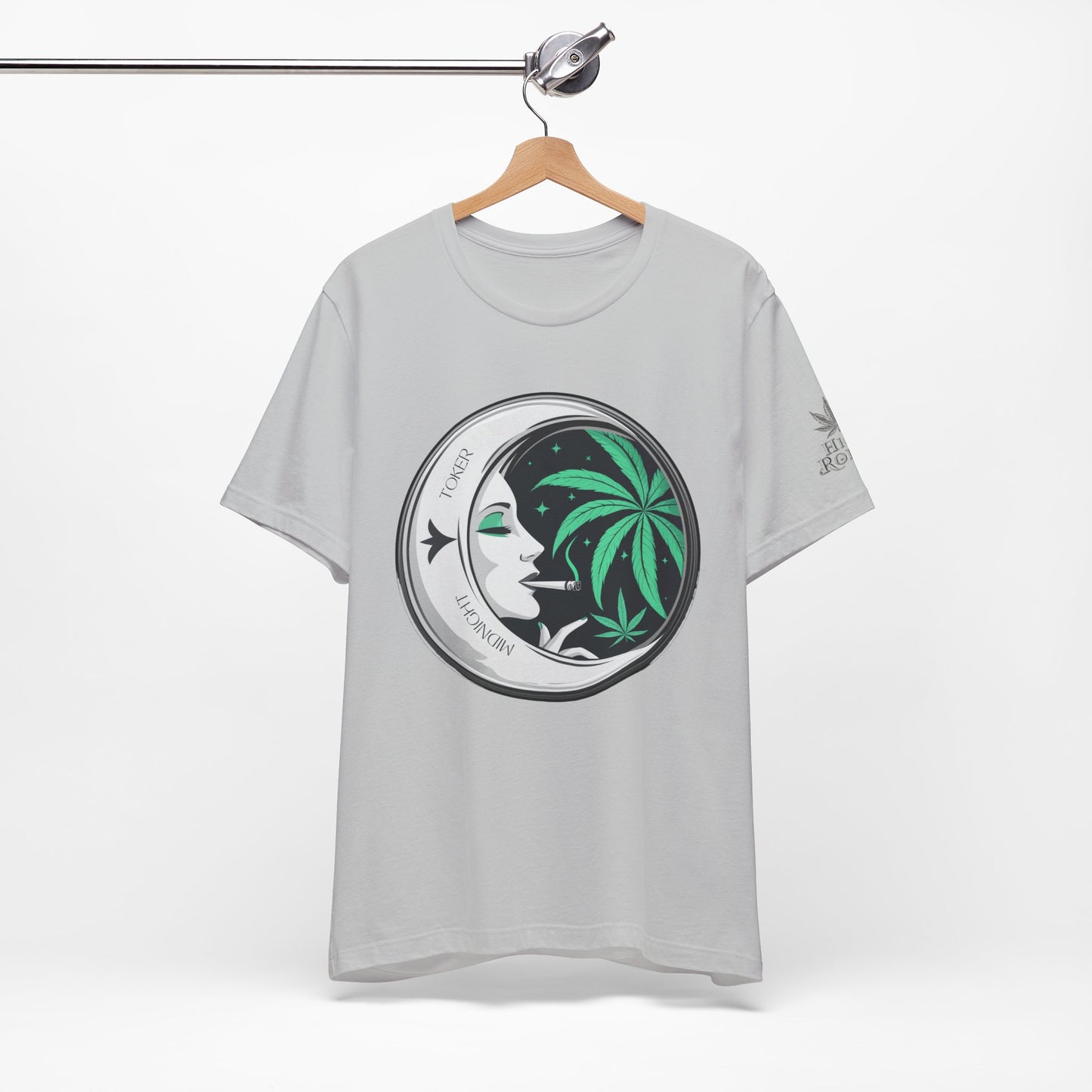 Toker Girl Coin Tee - Vintage Cannabis Portrait Art Design | High Roller