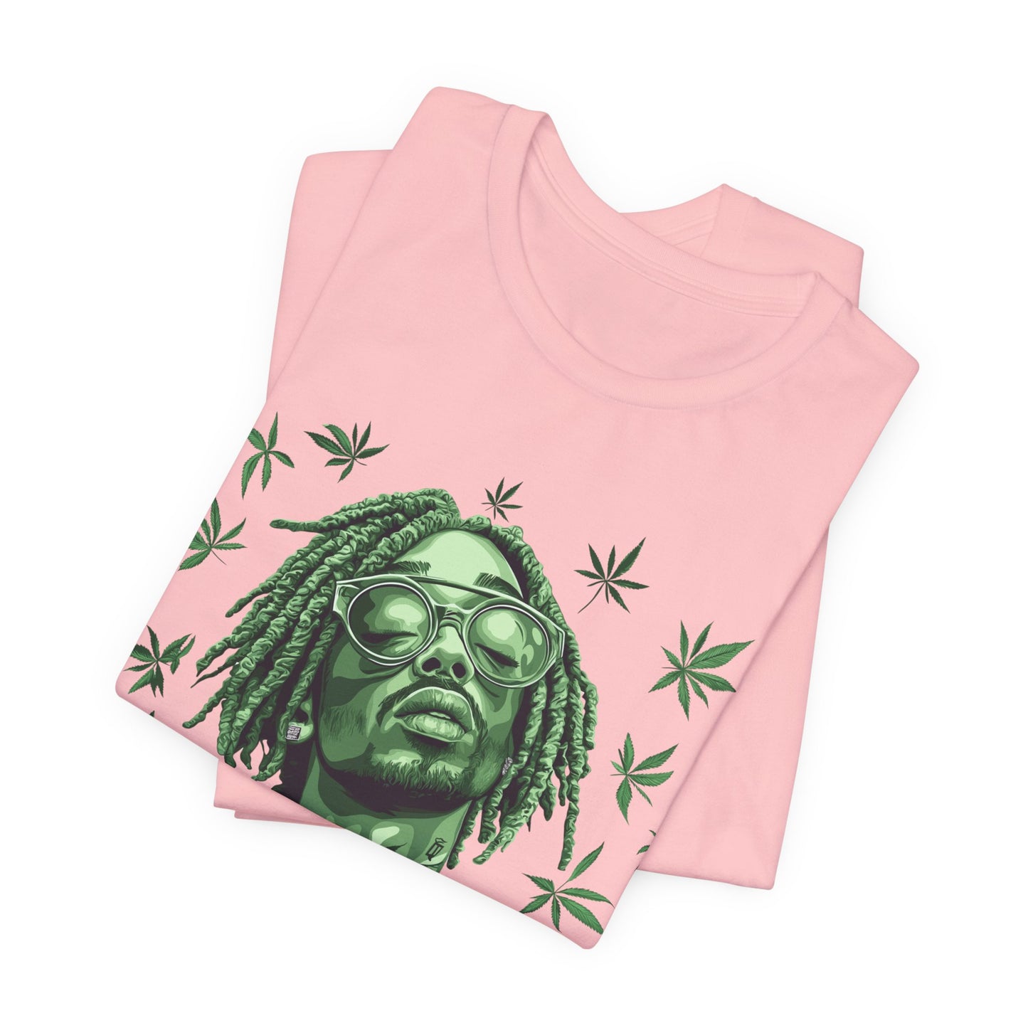 Elevated Vision Green Dream Tee - Premium Airlume Cotton Cannabis Culture Art