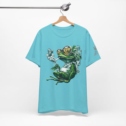 RIPPP IT Cosmic Frog Tee - Premium Airlume Cotton Cannabis Culture Streetwear