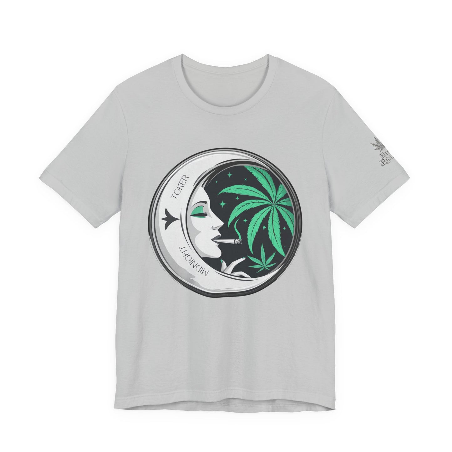 Toker Girl Coin Tee - Vintage Cannabis Portrait Art Design | High Roller