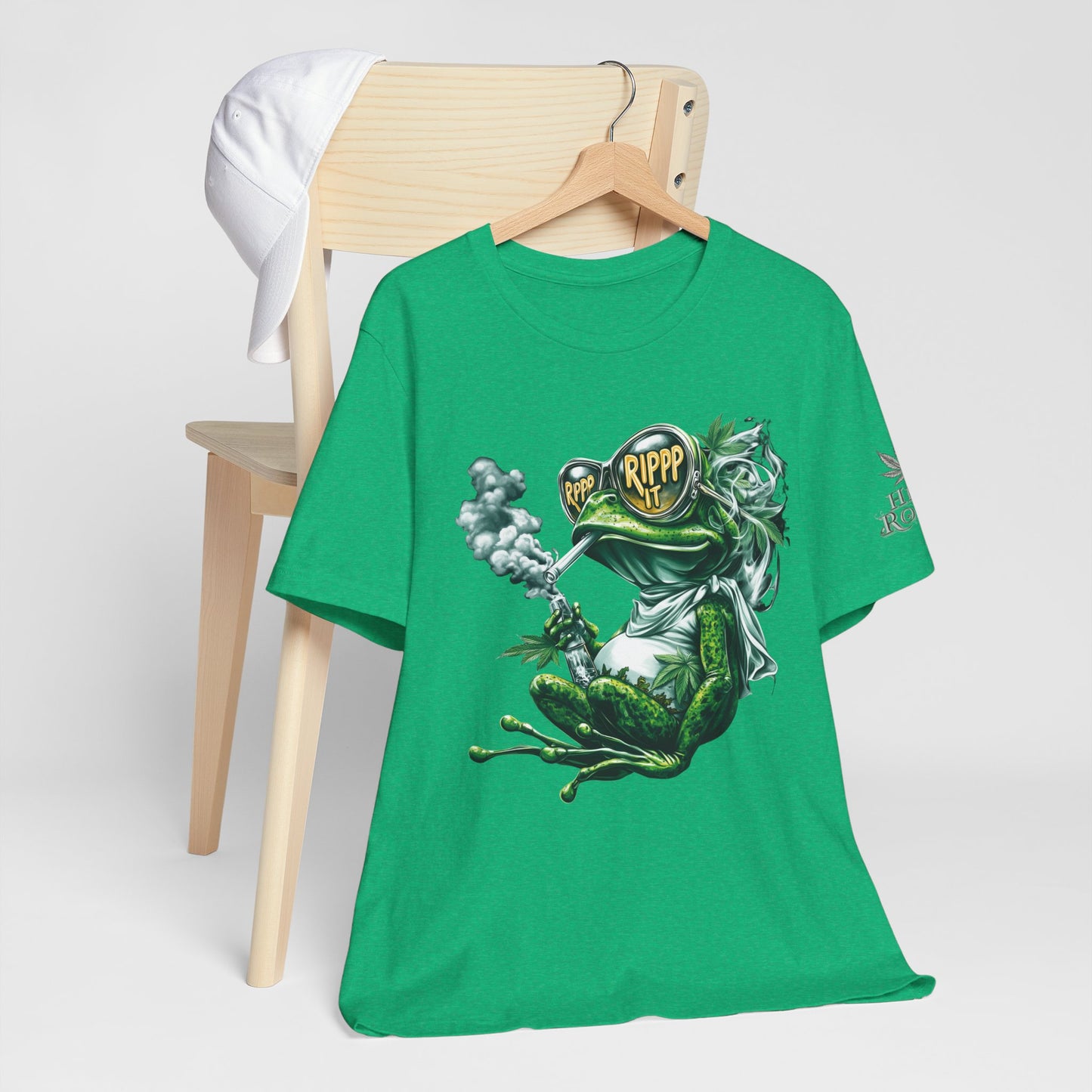 RIPPP IT Cosmic Frog Tee - Premium Airlume Cotton Cannabis Culture Streetwear