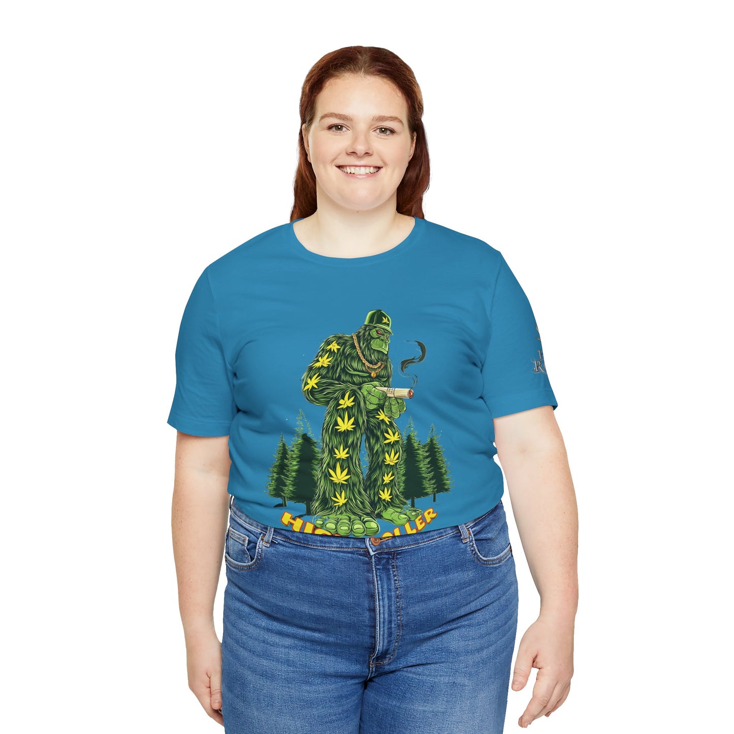 Cannabis Sasquatch Forest King T-Shirt - Premium Bigfoot 420 Lifestyle Apparel"