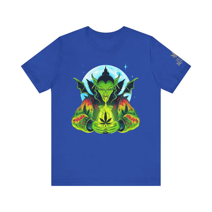 Mystic Dragon Guardian Cannabis Meditation T-Shirt - Premium Psychedelic 420 Apparel