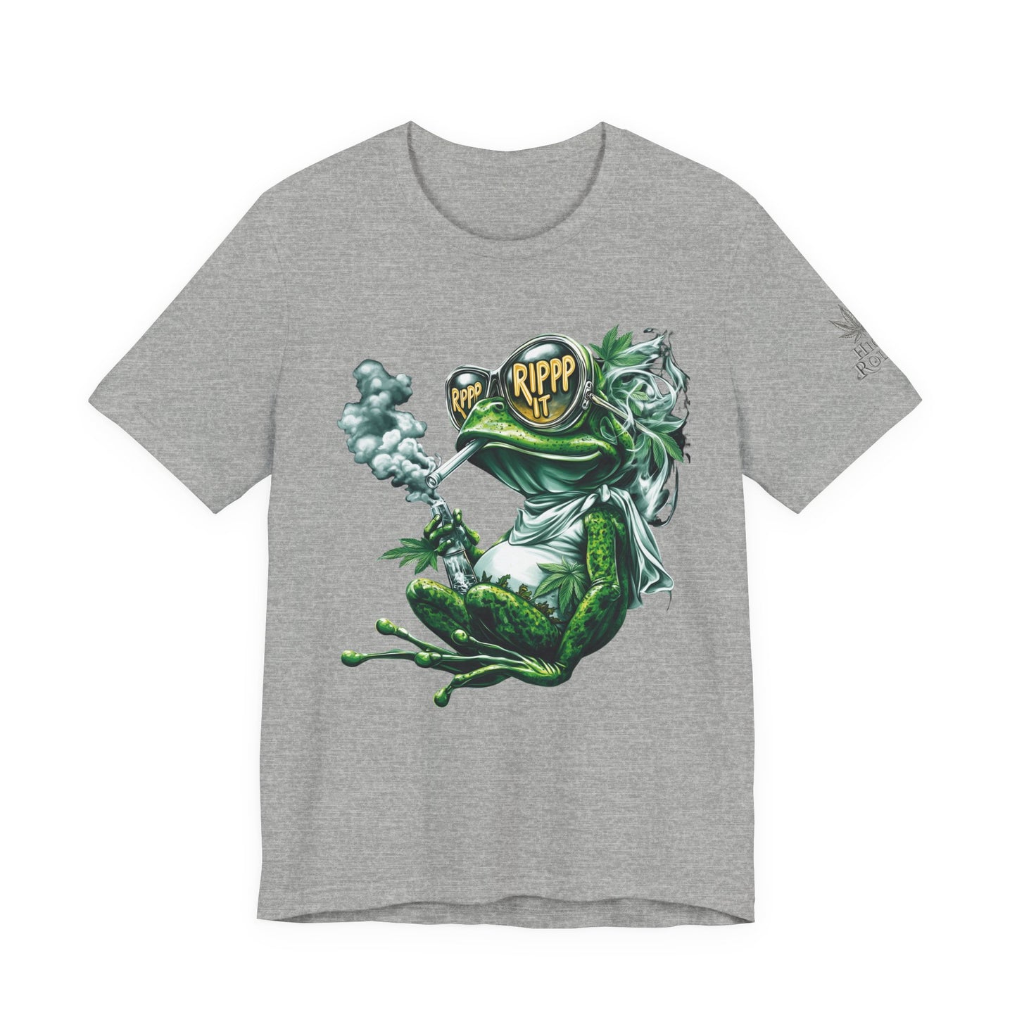 RIPPP IT Cosmic Frog Tee - Premium Airlume Cotton Cannabis Culture Streetwear