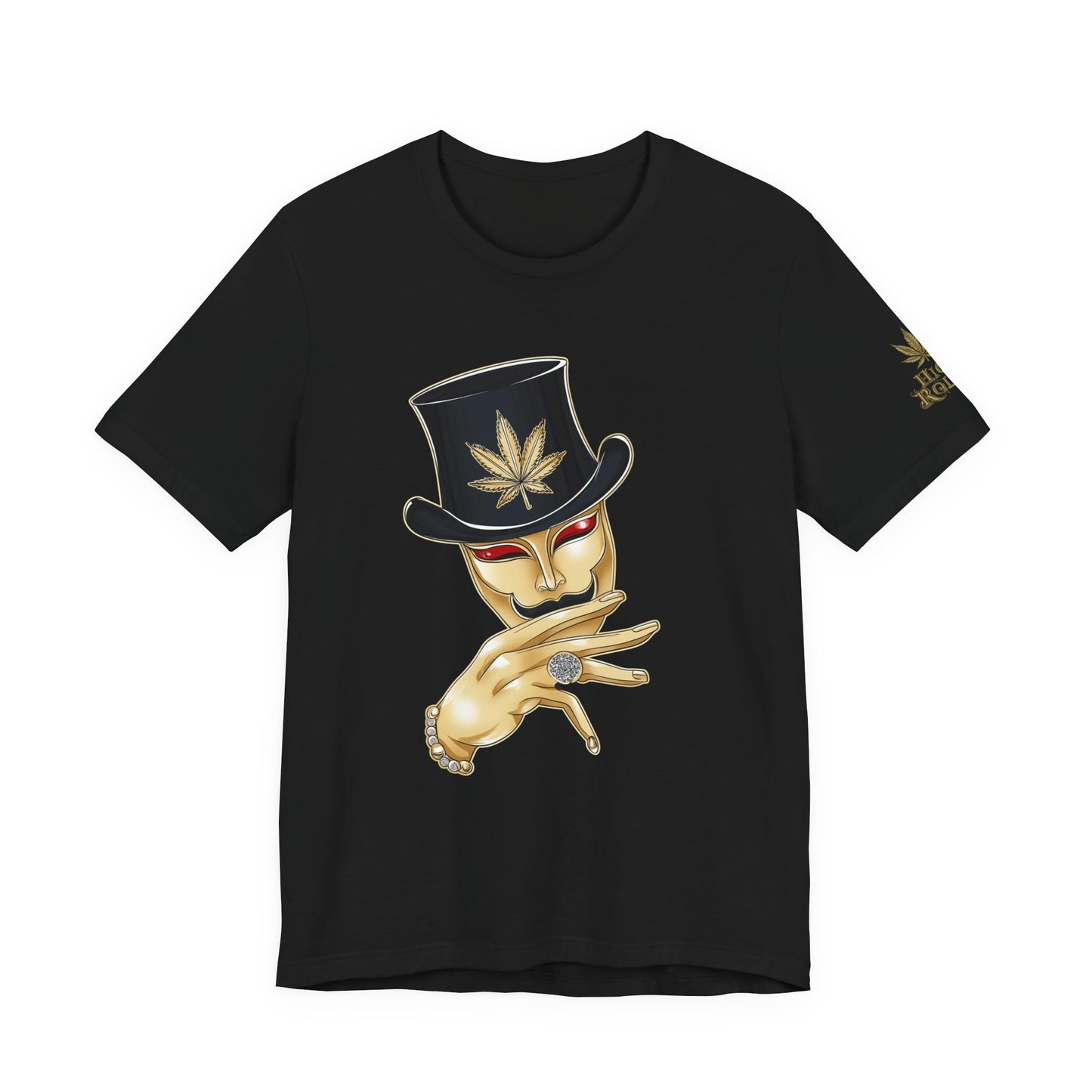 Golden Touch T-Shirt - Premium Airlume Cotton Cannabis Luxury Boss Art Tee