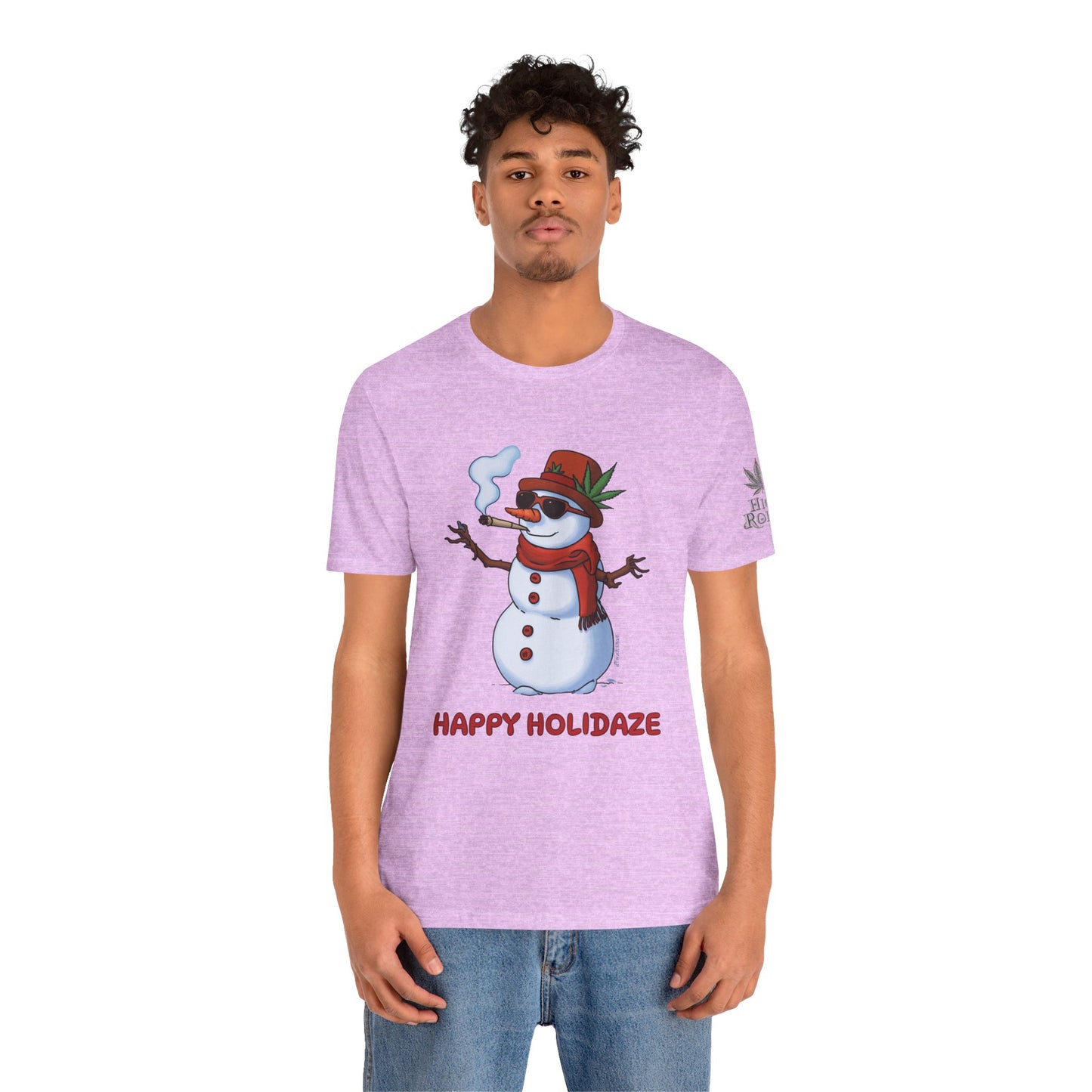 Happy Holidaze Premium Cannabis Christmas T-Shirt