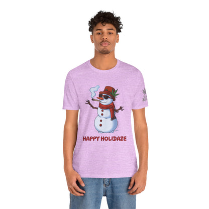 Happy Holidaze Premium Cannabis Christmas T-Shirt