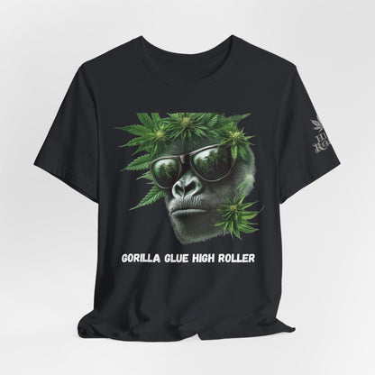 Gorilla Glue Elite Tee - Premium Airlume Cotton Cannabis Strain Culture Black Shirt