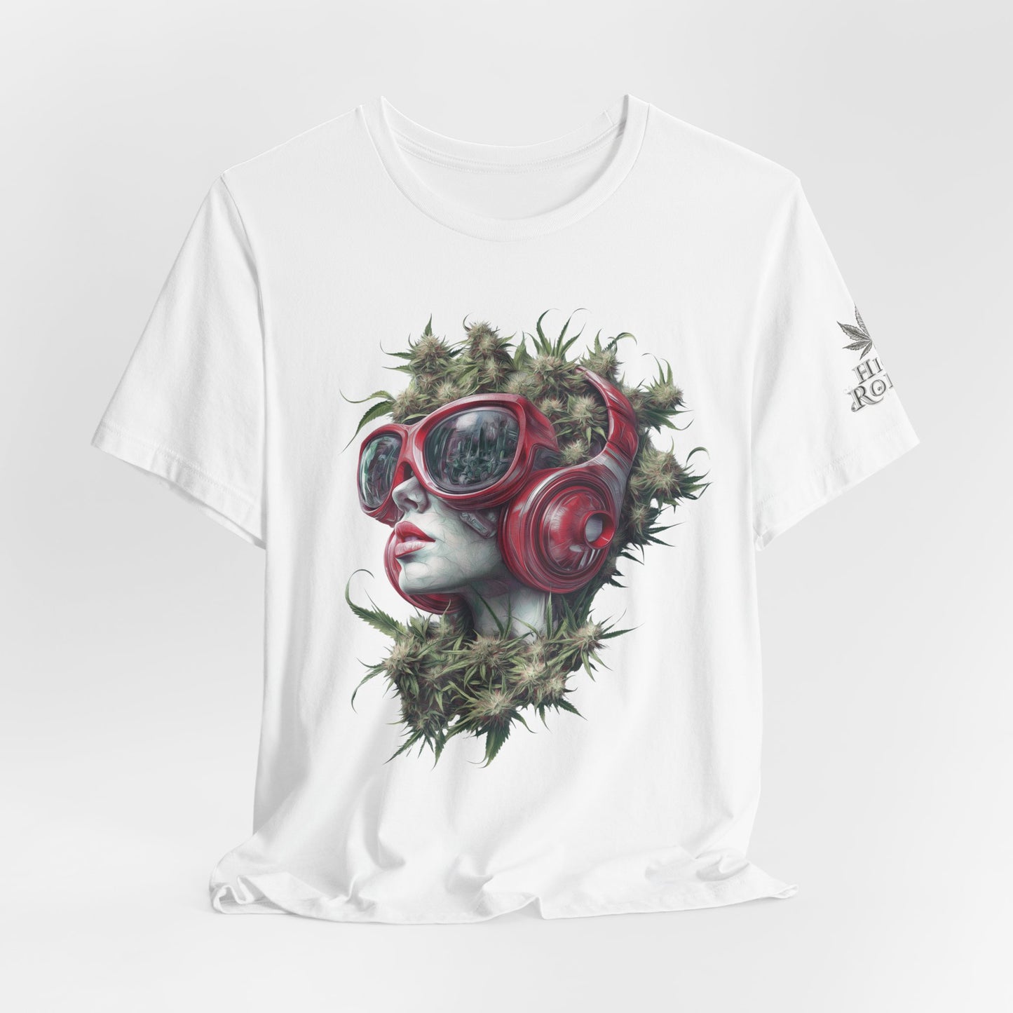 Vibes & Vision Tee - Premium Airlume Cotton Cannabis Culture Surreal Music Art