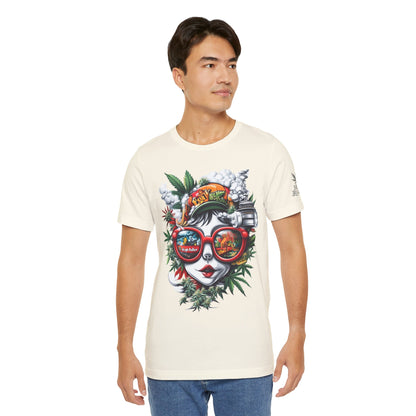 Vision Quest T-Shirt - Premium Airlume Cotton Cannabis Goddess Psychedelic Art Tee