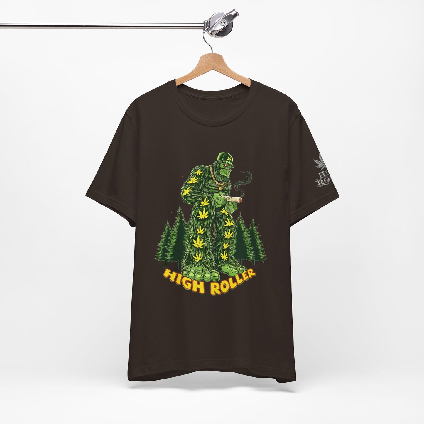 Cannabis Sasquatch Forest King T-Shirt - Premium Bigfoot 420 Lifestyle Apparel"