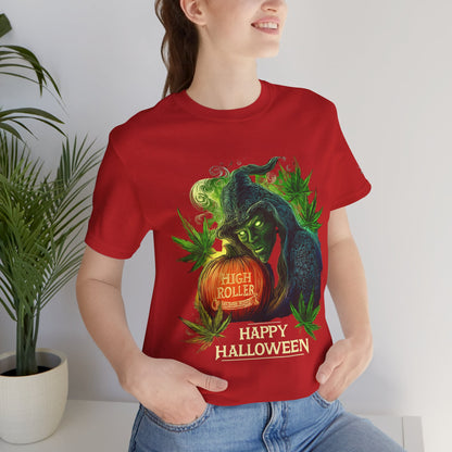 Cannabis Witch's Brew Halloween T-Shirt - Premium Spooky 420 Black Edition Apparel"