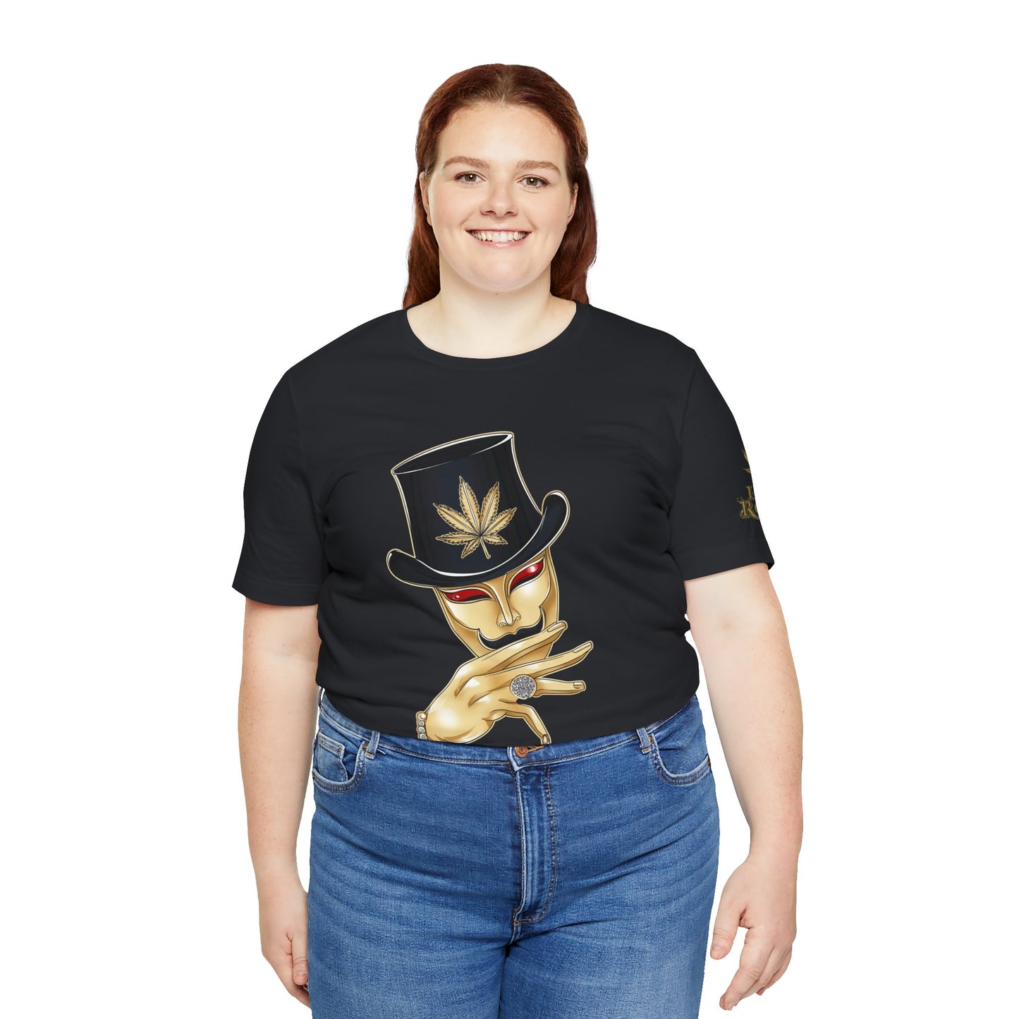 Golden Touch T-Shirt - Premium Airlume Cotton Cannabis Luxury Boss Art Tee