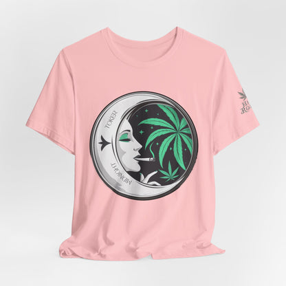 Toker Girl Coin Tee - Vintage Cannabis Portrait Art Design | High Roller