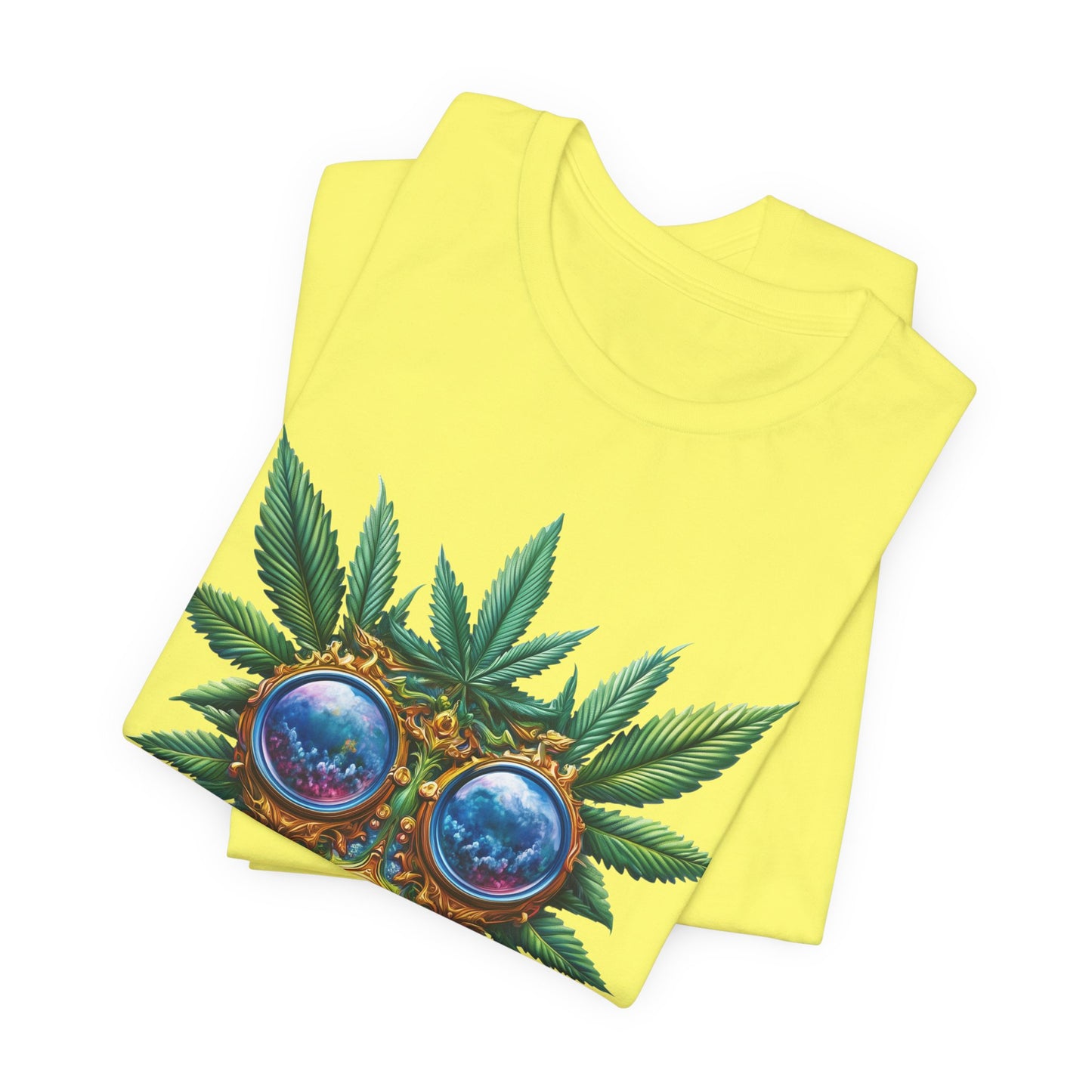 Third Eye Vision T-Shirt - Premium Airlume Cotton Cannabis Kaleidoscope Art Tee